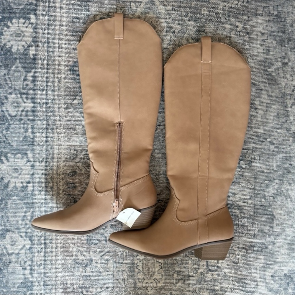 SOLD Camel Over the Knee Women's Boots - Picture 2 of 3
